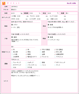 ダイエット 日記参照
